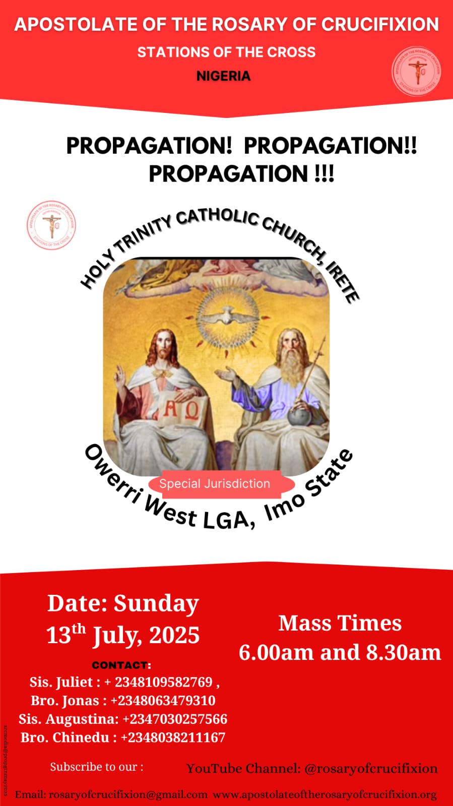 Rosary of Crucifixion outreach in Owerri Diocese